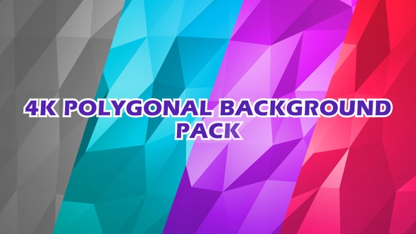 4K Polygonal Background Pack V1