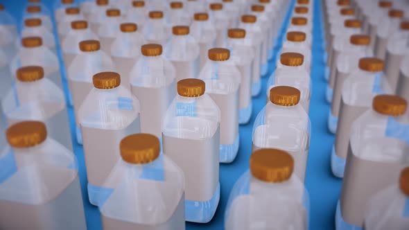 Collection Of Empty Water Bottles Isolated On Blue Background Hd alt