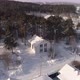 Aerial view of new white modern residential house at winter near the forest 10 - VideoHive Item for Sale