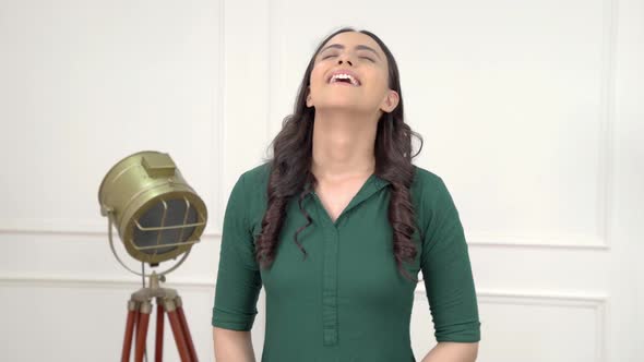 Relaxed Indian girl alt