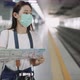 Young asian woman traveler with backpack in the railway, Backpack - VideoHive Item for Sale
