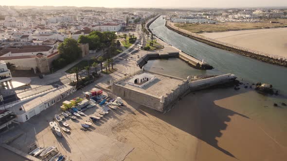 Fort of Ponta da Bandeira, also known as Pau da Bandeira Fort, city of Lagos, Algarve, Portugal. alt