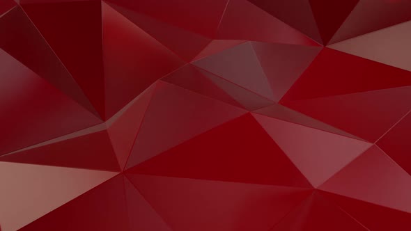 Red Polygon Triangles Background