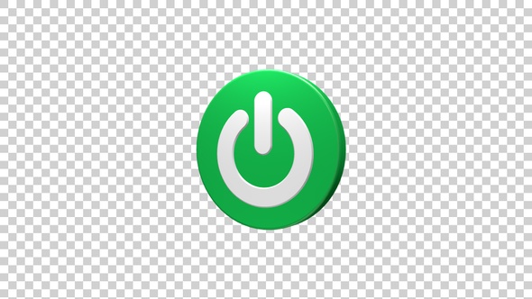 Power Button Off Icon Rotating alt