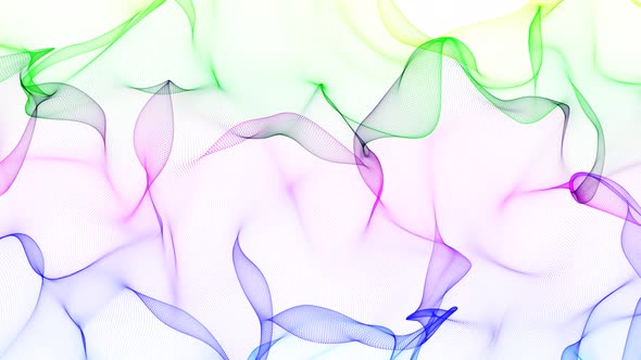 New Colorful Line Wave Animated On White Background alt