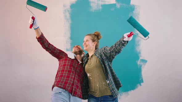 Good Looking Couple Funny Start to Dancing and alt