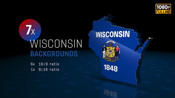 Wisconsin State Election Backgrounds HD - 7 Pack