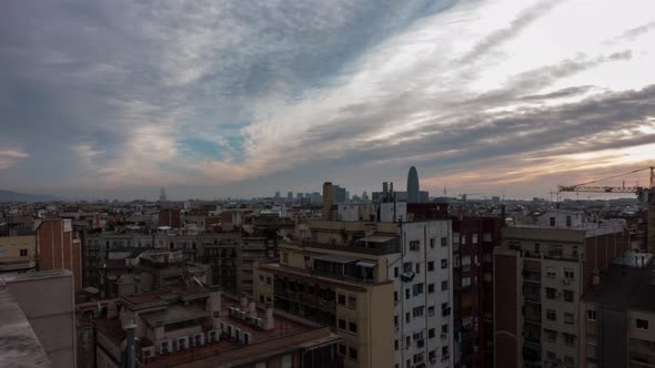 Clouds Over Buildings Timelapse alt