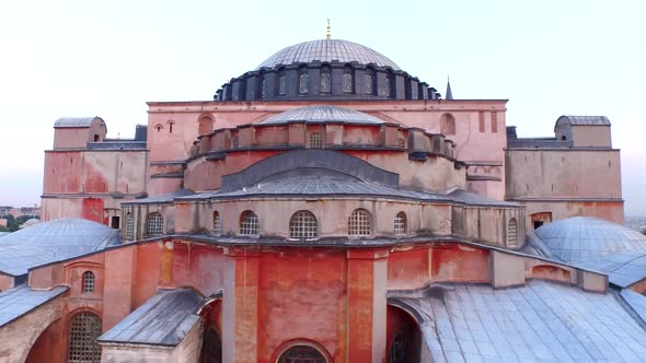 Hagia Sophia Mosque Museum Istanbul Turkey Aerial Ayasofya alt