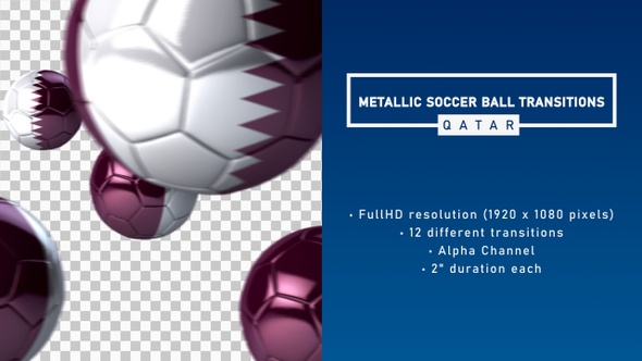 Metallic Soccer Ball Transitions - Qatar