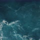 Top down view of crushing waves; blue water, thick seafoam, natural abstract pattern, sea texture - VideoHive Item for Sale