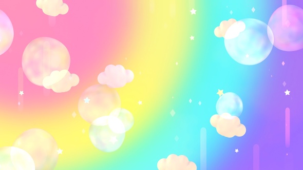 Rainbow Bubbles Sky alt