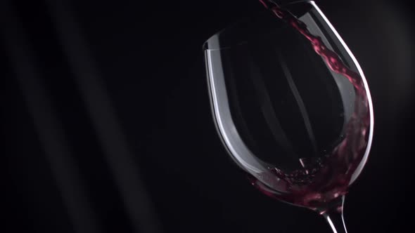 Red Wine Pouring into glass alt