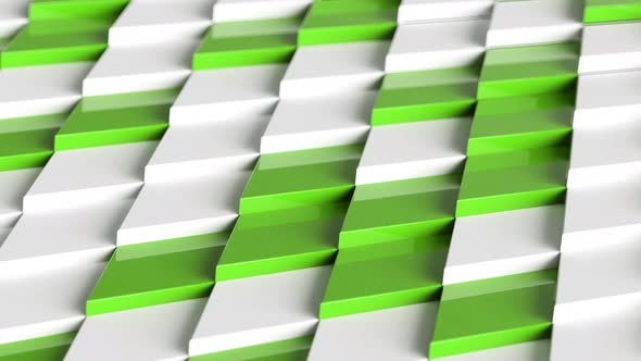 Green And White Diamond Shapes Background