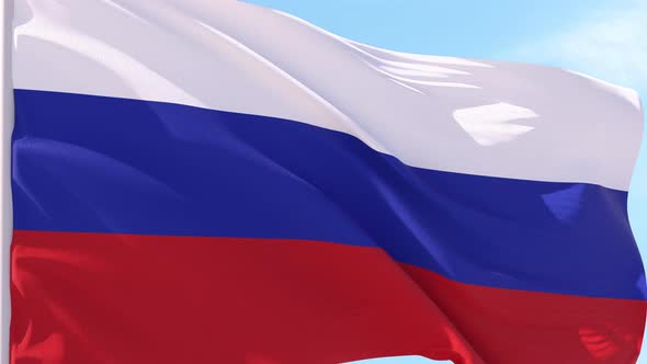 Rusia Flag Looping Background