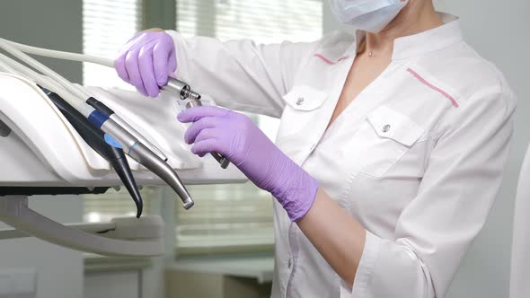 Processing, Cleaning, Sterilization and Disinfection of Medical Dental Unit in Dentistry, Operating alt