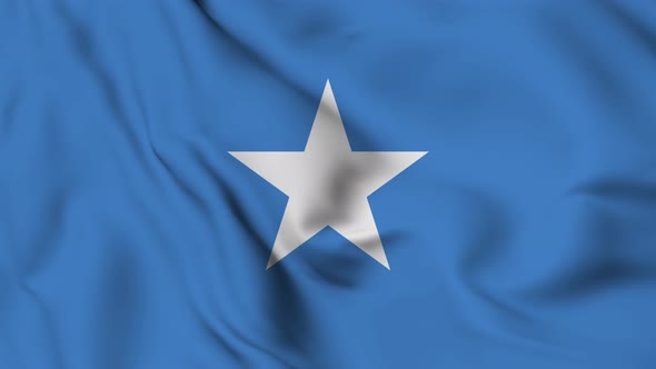 Somalia flag seamless waving animation