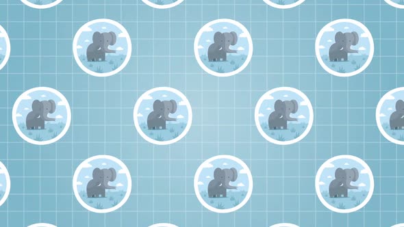 Cartoon Elephant Background alt