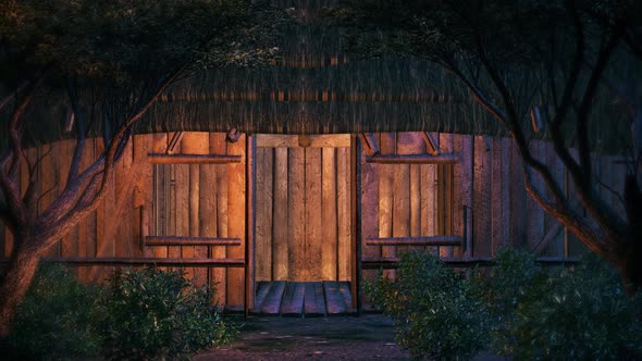 Virtual Background Hut House