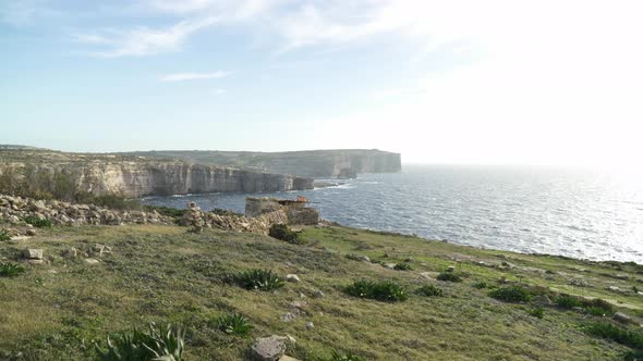Deserted Shed Built Upon Coastline of Mediterranean Sea near Azure Window alt
