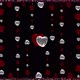 Romantic 3d Background With Red And White Glass Hearts And Shiny Particles - VideoHive Item for Sale