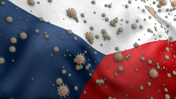 Covid Czechia Flag / Corona Czechia Flag alt