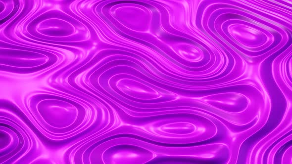 3D render of Abstract Purple Jelly Liquid with Waves