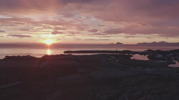 Nordic Coast In Sunset Light