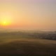 Aerial View Foggy Sunrise Over Residential Houses in Suburban Rural Area - VideoHive Item for Sale
