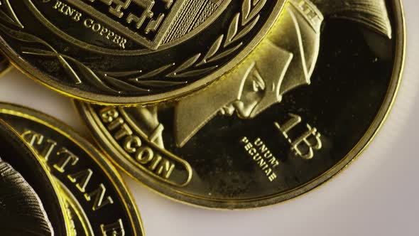 Rotating shot of Titan Bitcoins  alt
