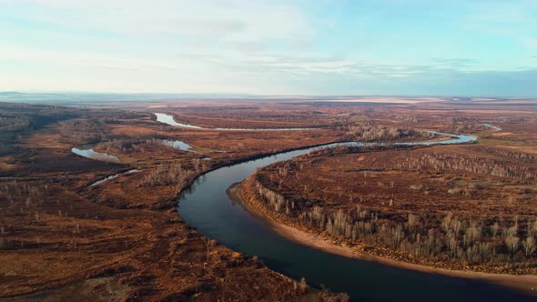 River View From Bird Flight alt