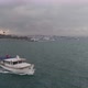 Boat And Ferry Sailing Bosphorus Aerial View - VideoHive Item for Sale