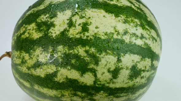 Watermelon Covered In Drops Of Water