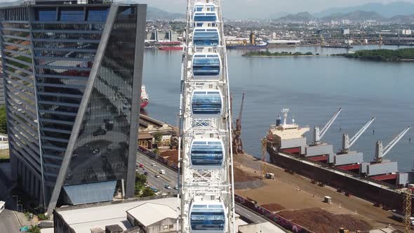 Rio de Janeiro Brazil. Major ferris wheel of Latin America. alt