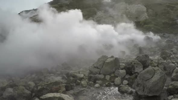 Activity of Natural Volcanic Hot Springs in Kamchatka Peninsula