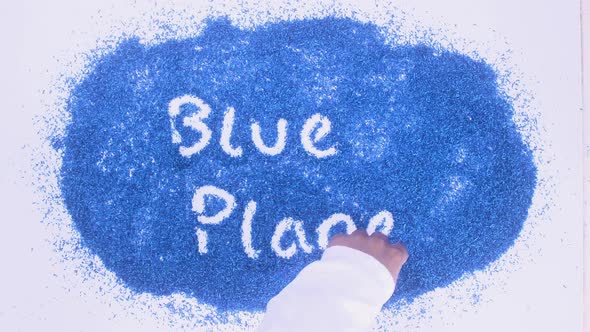 Blue Writing Blue Planet
