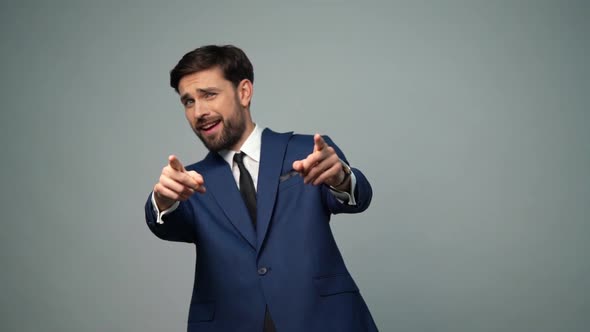 Full  Video of Young Handsome Stylish Businessman - 4x Slow Motion alt