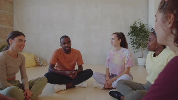 Diverse Dancers Speaking in Studio alt