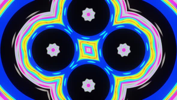 Rainbow Floral Abstraction Infinite Background 02 alt