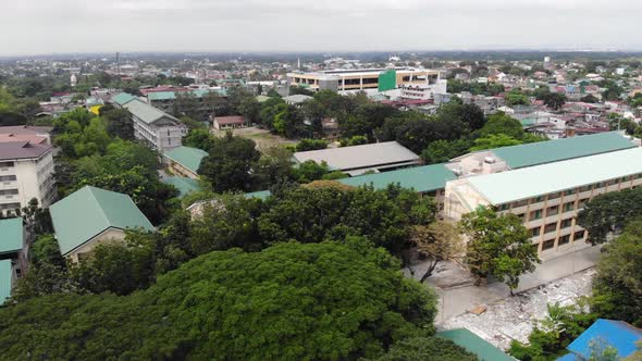 Aerial view of School in the Philippines, Stock Footage | VideoHive