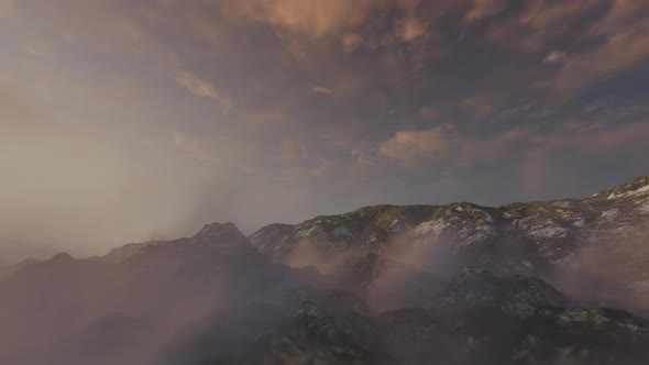 High Mountain and Timelapse Clouds alt