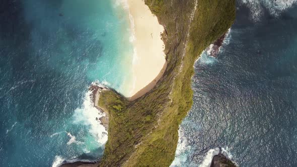 Aerial Ocean Coast Cliff