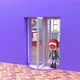 3D revolving door with standing position small cute little boy. - VideoHive Item for Sale