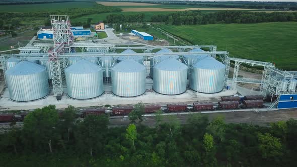 Flight Under Granaries and Elevators or Oil Storage on Sunset alt
