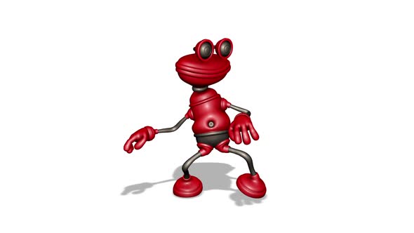 Comic 3D Plunger Dance  Looped on White alt