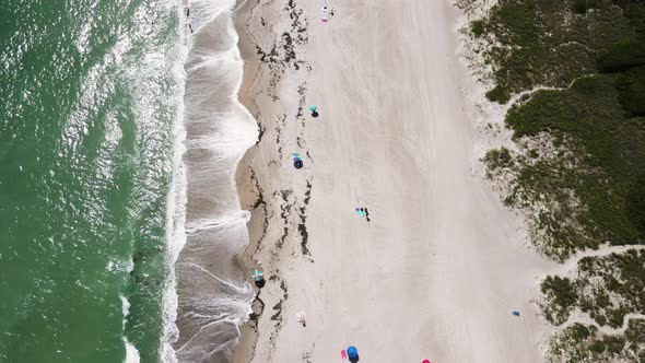 Florida Beach Travel Destination in America, Aerial Bird's Eye View alt
