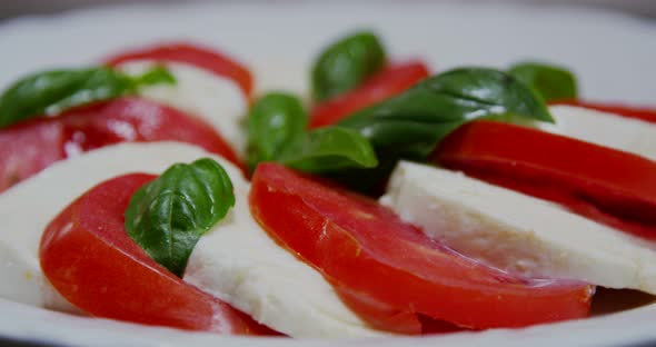 Italian Caprese Salad With Mozzarella And Tomato 01b