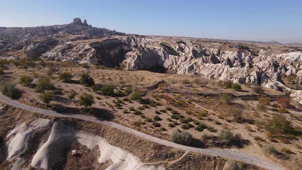 Goreme National Park Near Nevsehir Town. Turkey. Aerial View alt