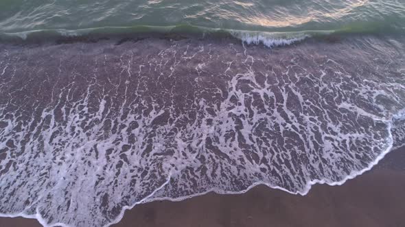 Top View Of Sea Waves