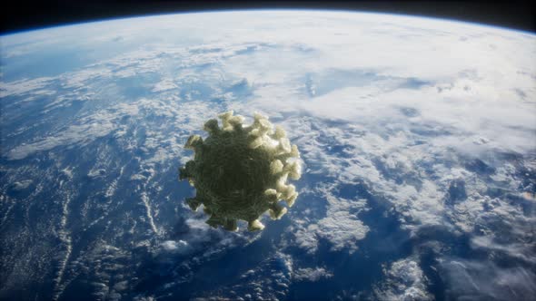 Coronavirus COVID-19 on the Earth Orbit alt
